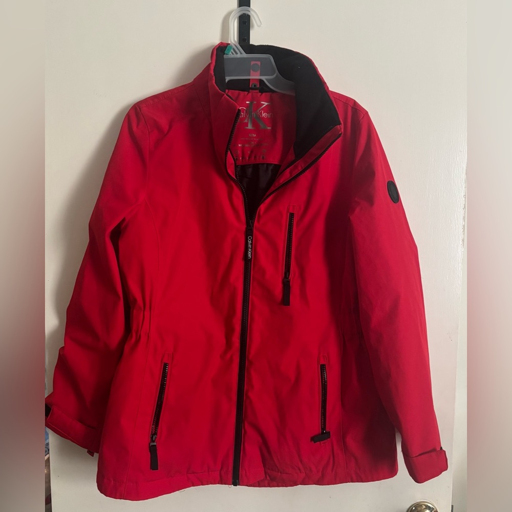 Calvin Klein Salsa Red Ladies’ 3-In-1 All-Weather System Jacket Size Medium